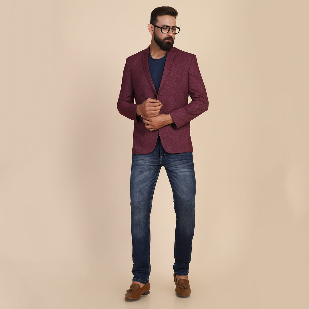 Light maroon sale blazer